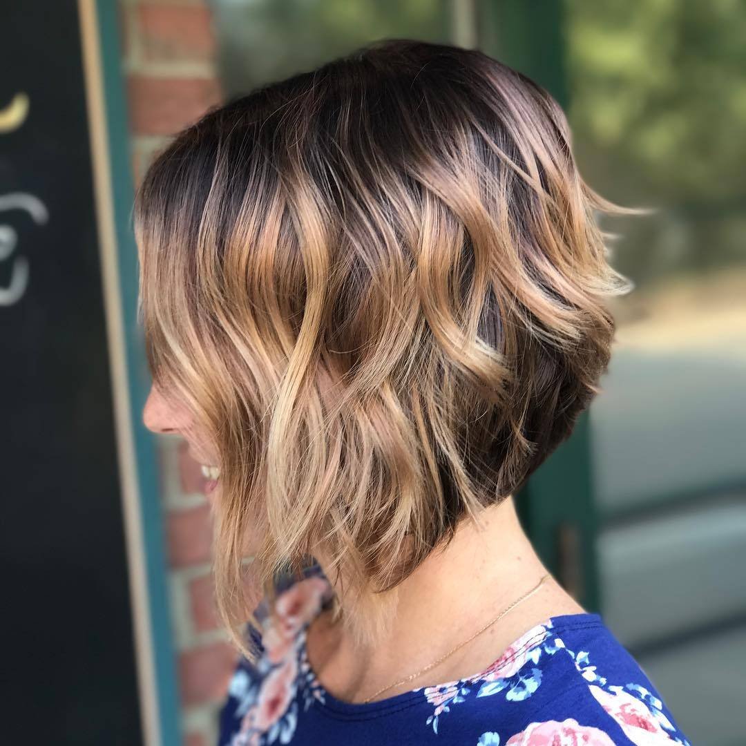 Омбре на Каскад до плеч