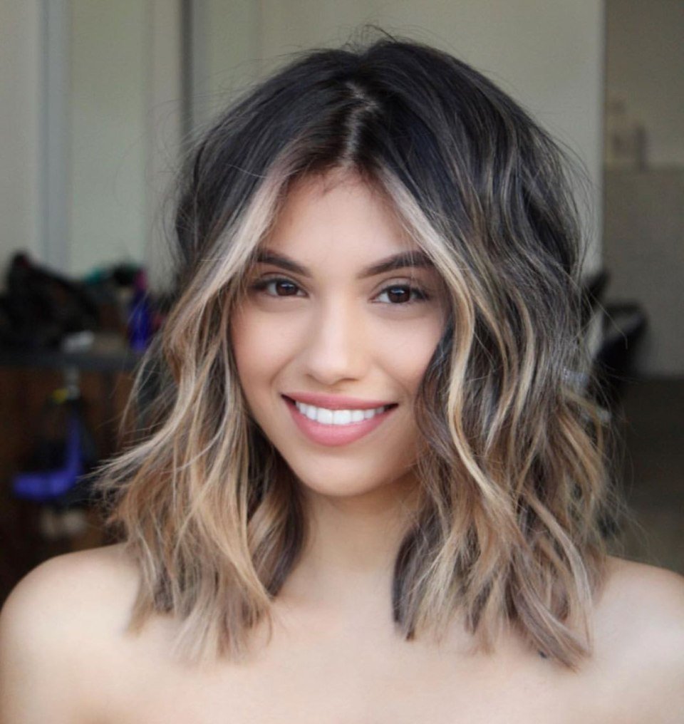 Контуринг окрашивание на средние волосы