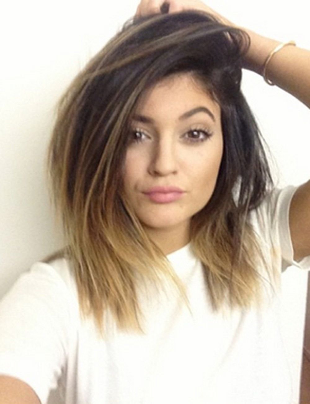 Омбре на короткие прямые волосы