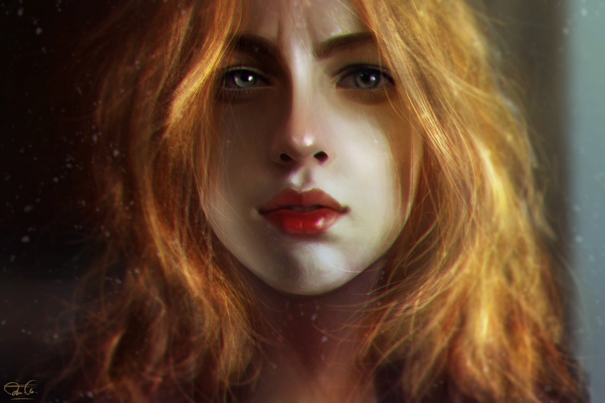 Девушка с золотыми волосами