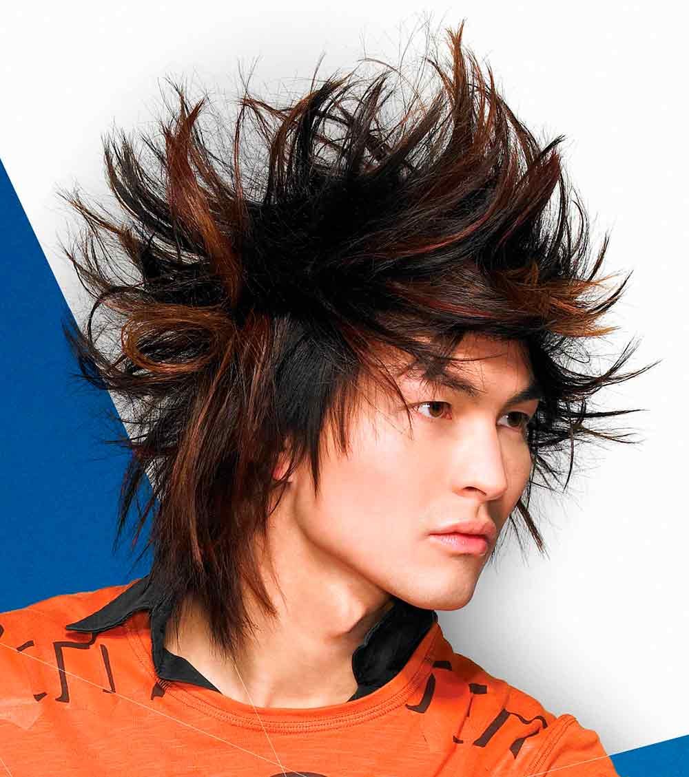 Креативная мужская стрижка удлиненные волосы