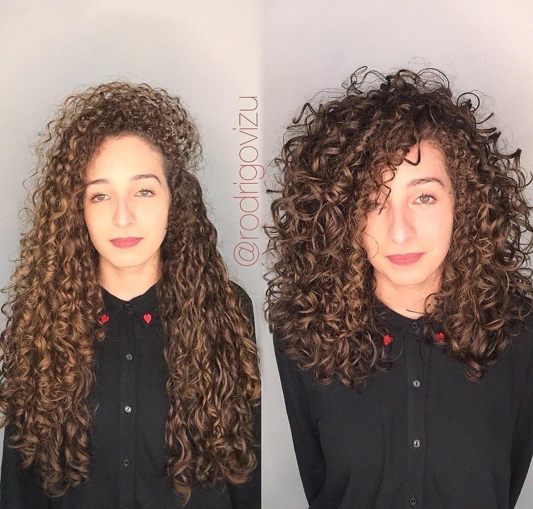 Ровный срез на кудрявые волосы