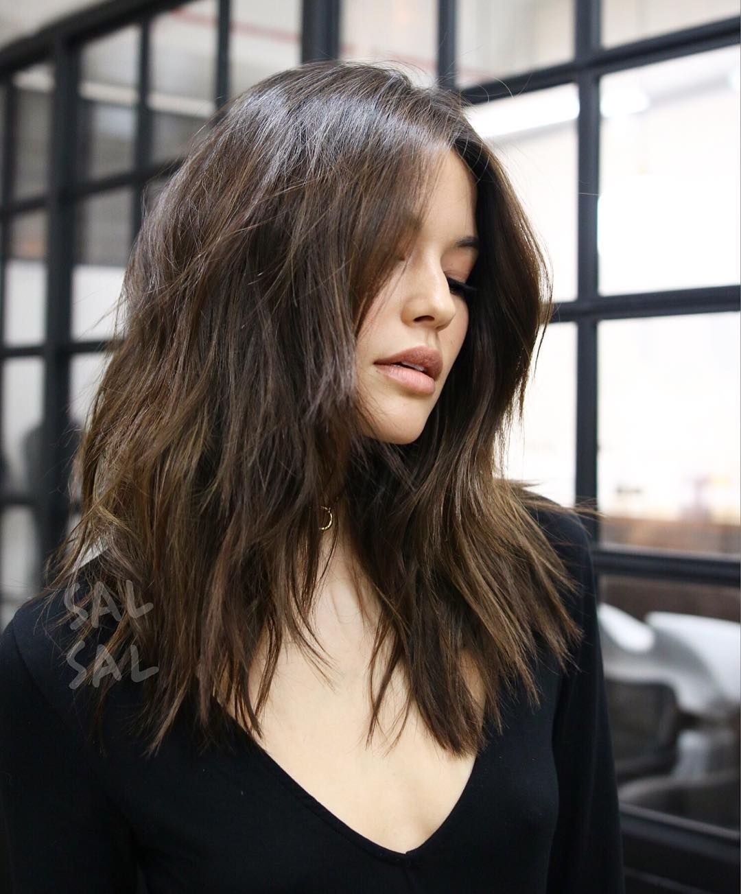 Лесенка на пушистые волосы длинные