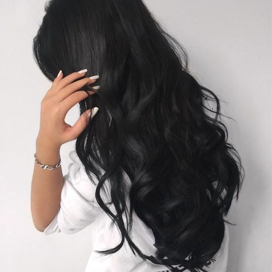 Длинные темно русые волосы