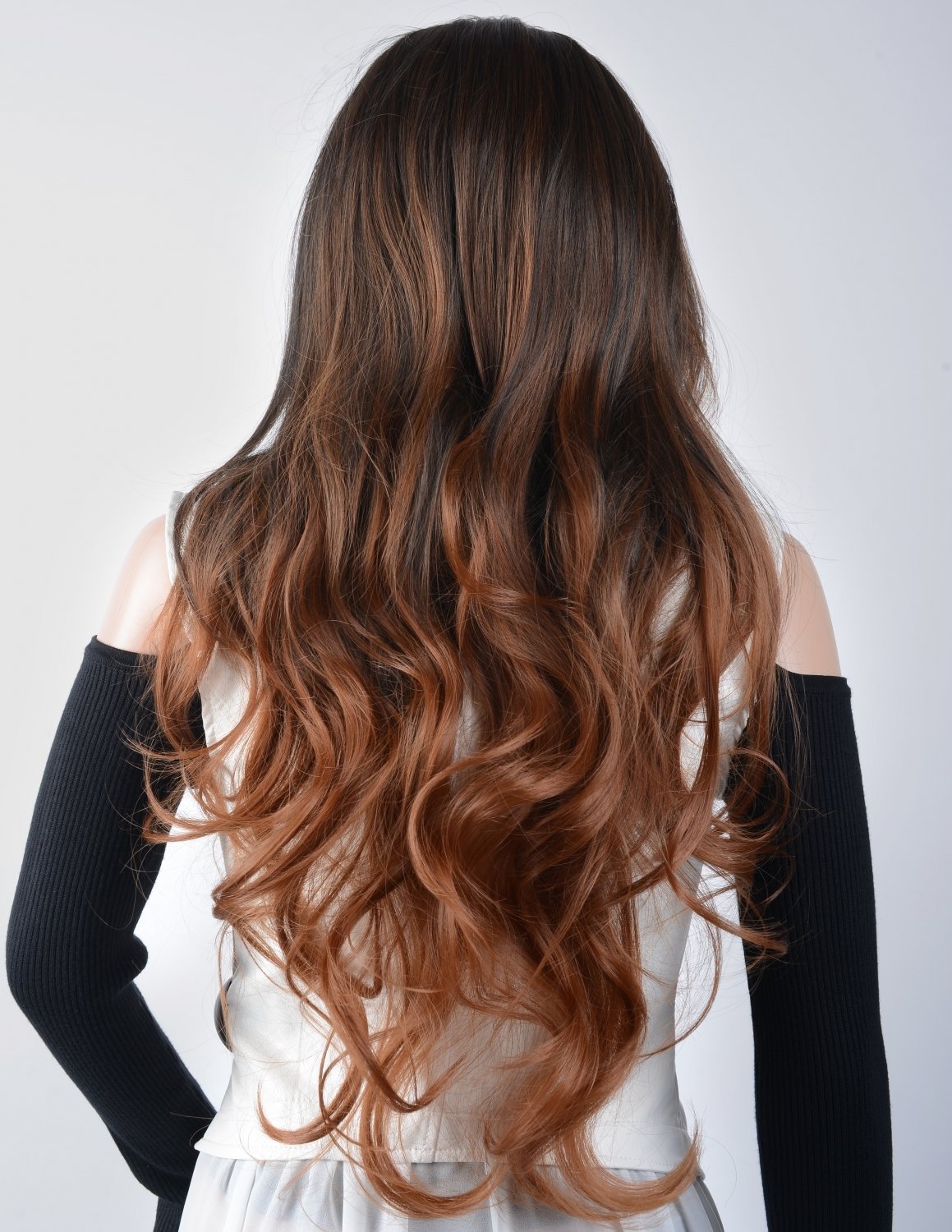 Коричневые кончики волос