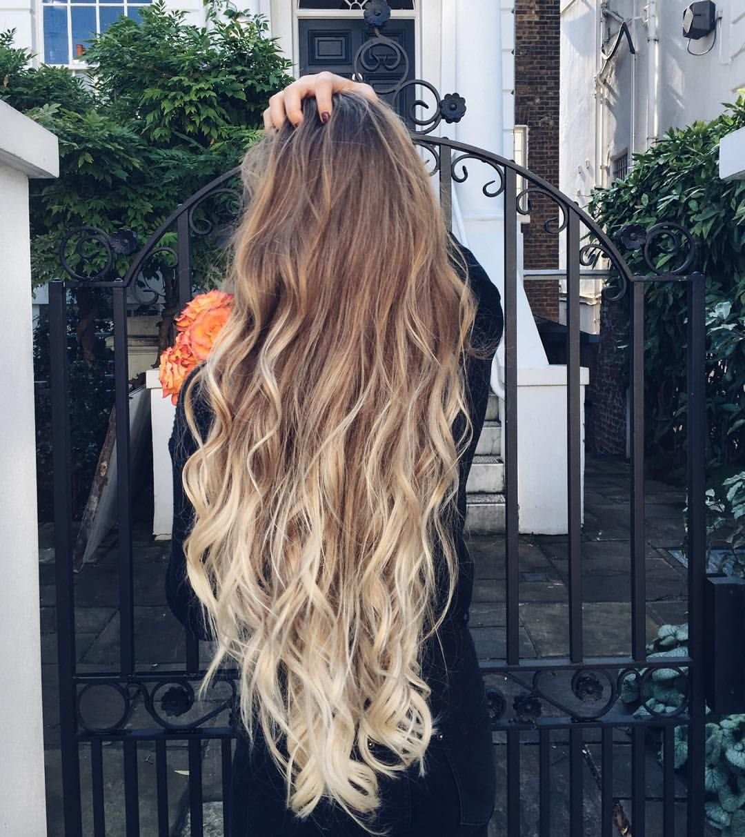 Красивое омбре на волосах