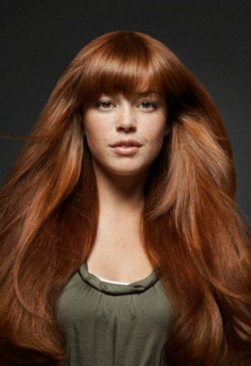 Медно каштановый цвет волос