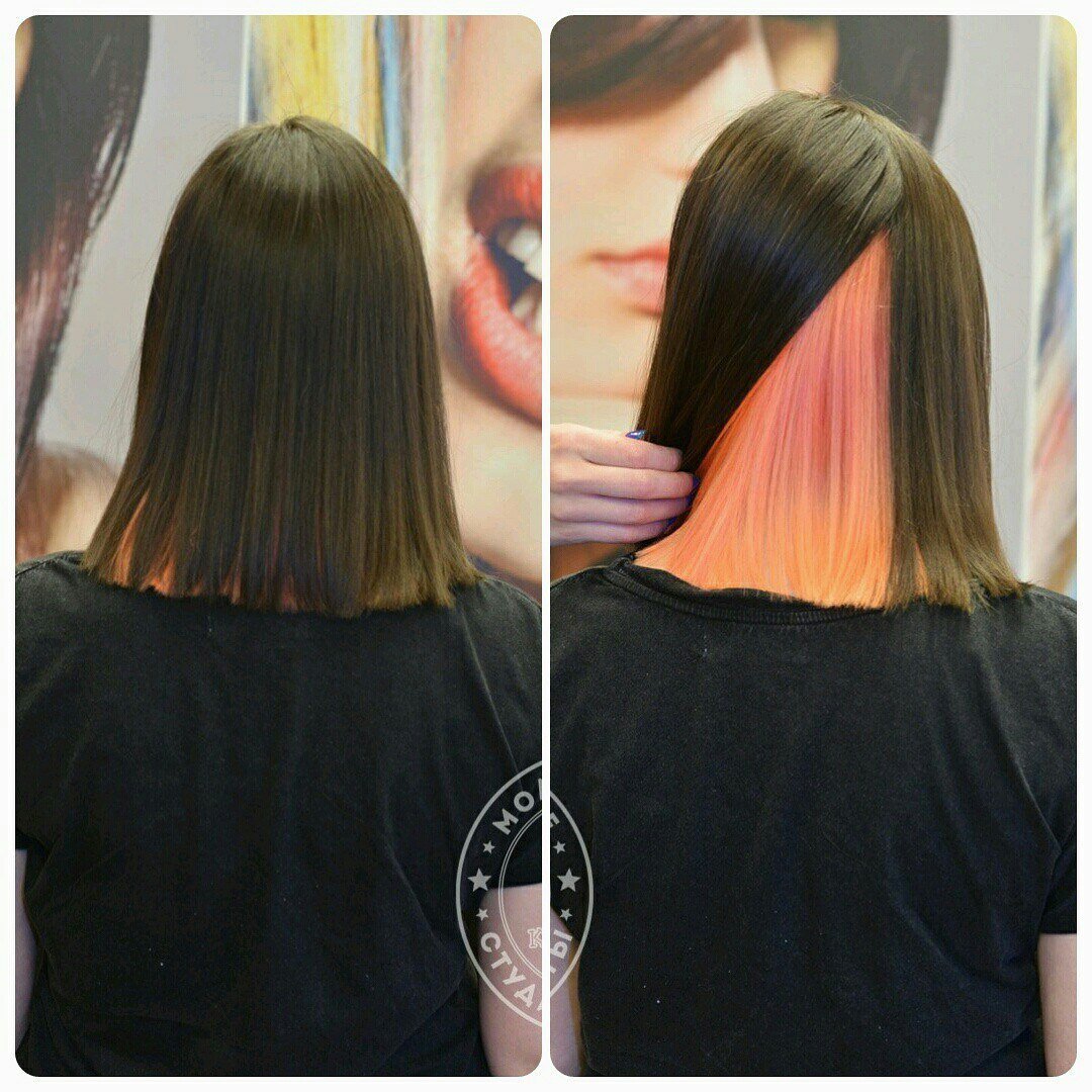 Скрытое окрашивание на русые волосы