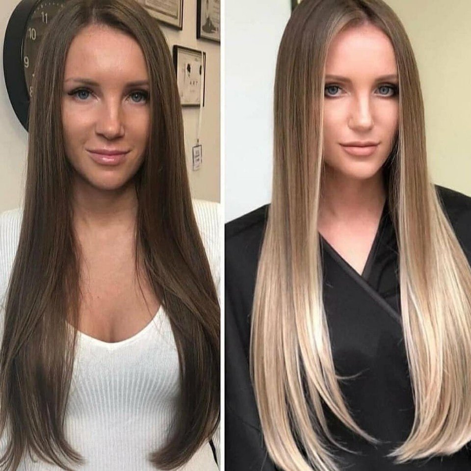 Из брюнетки в блондинку