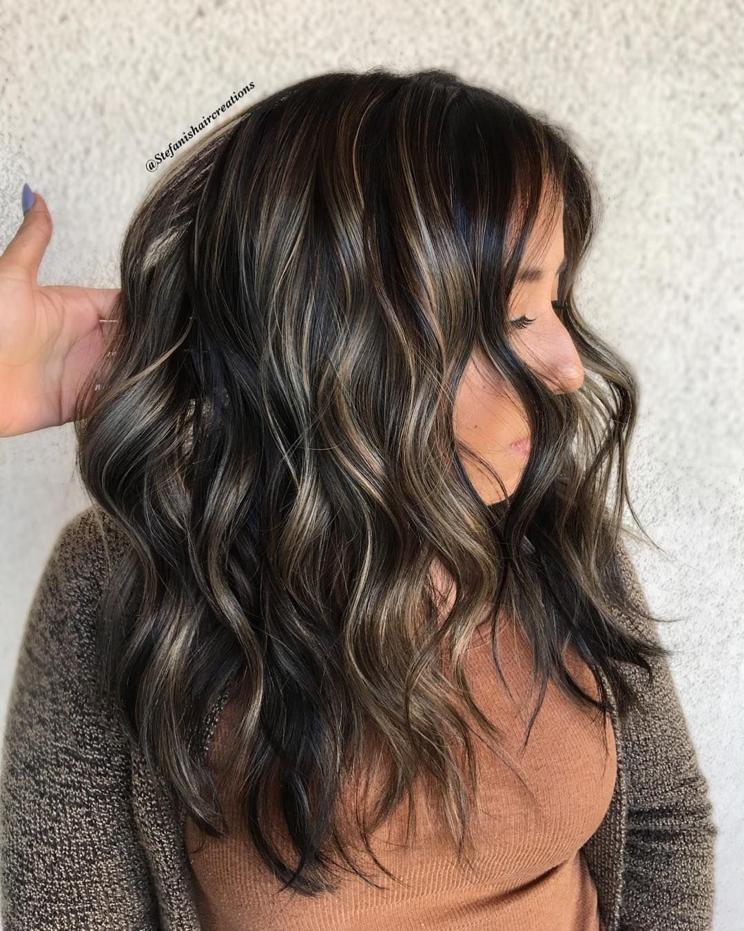 Колд Брю окрашивание на темные волосы