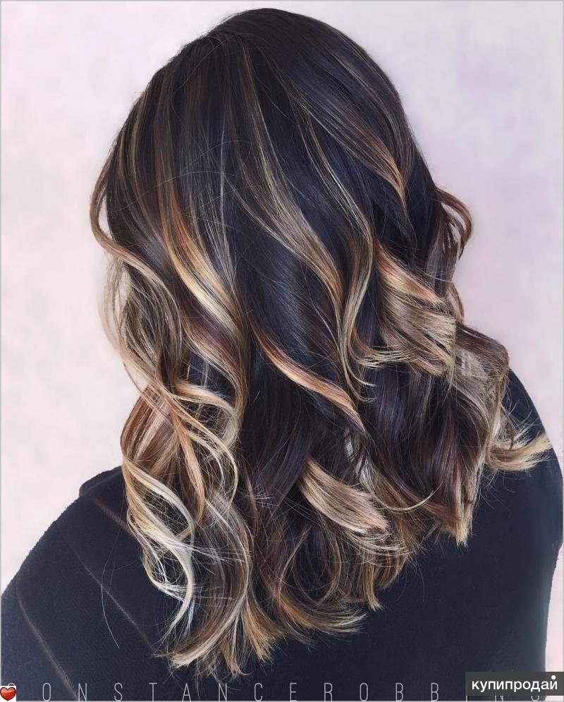 Шатуш на темно русые волосы