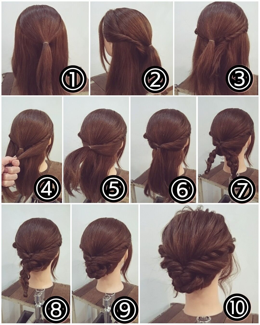 Легкая прическа на волосы до плеч