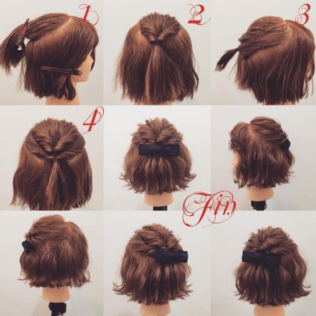 Лёгкие причёски на короткие волосы