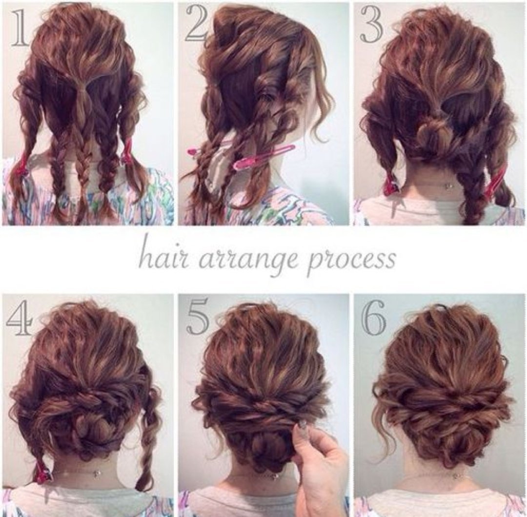 Прически на кудрявые волосы пошагово