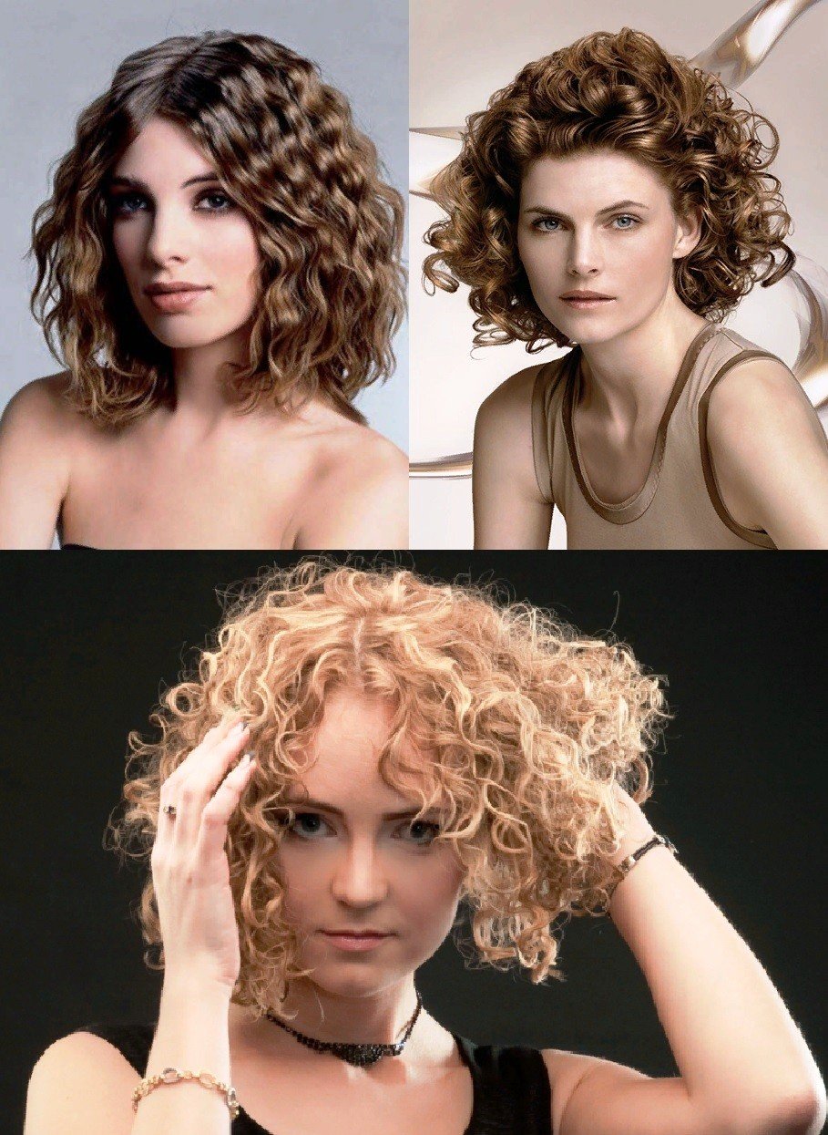 Легкая кудри хим завивка на короткие