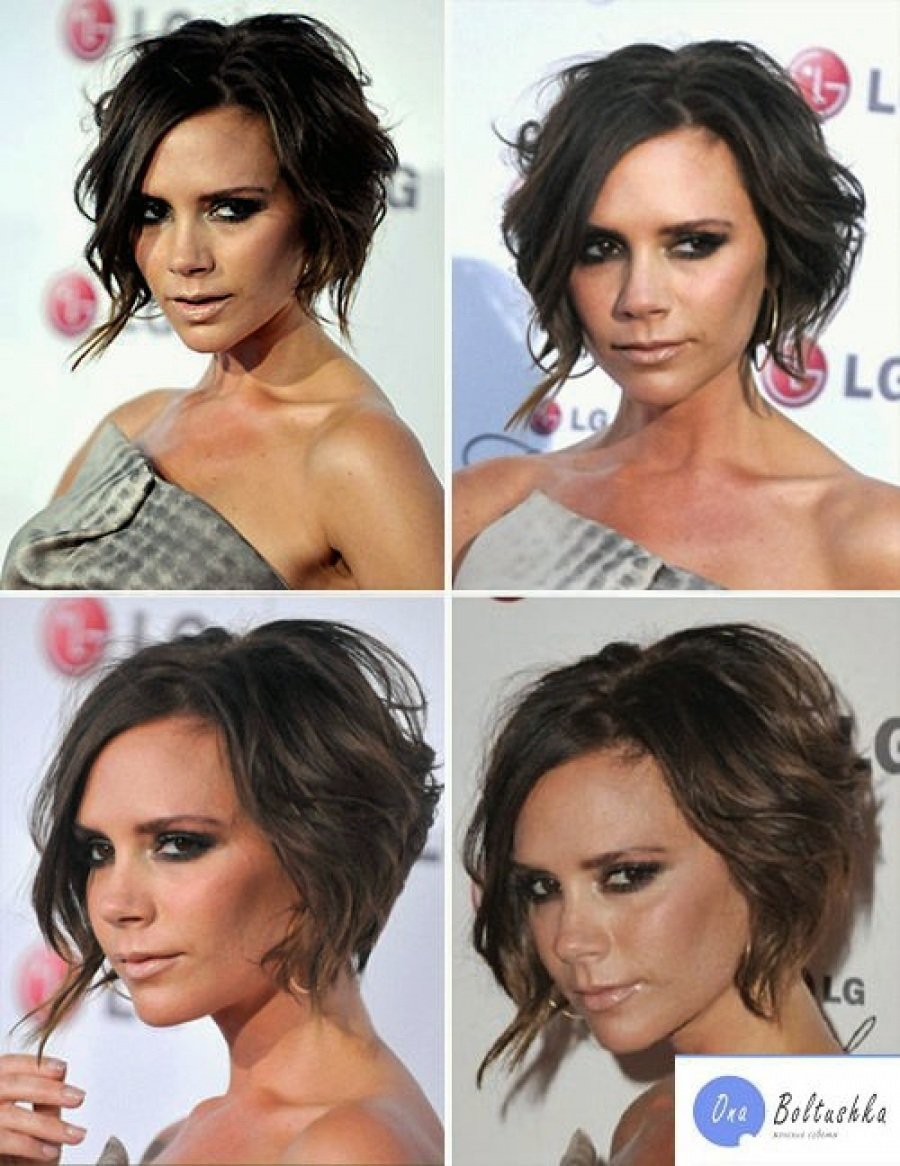 Варианты укладки волос каре