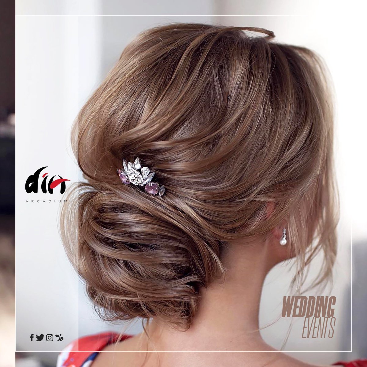 Прическа небрежный пучок