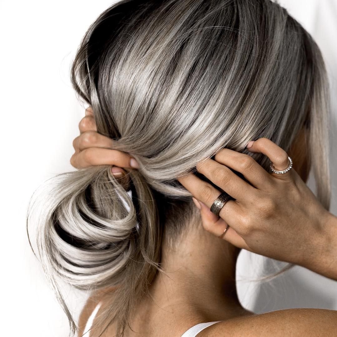 Пепельное мелирование на Каскад