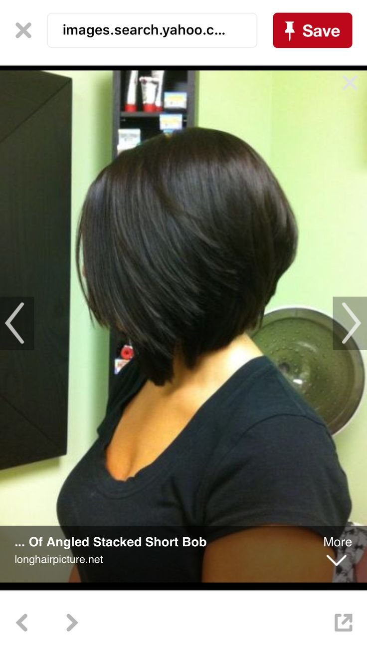 Черные волосы каре Эстетика