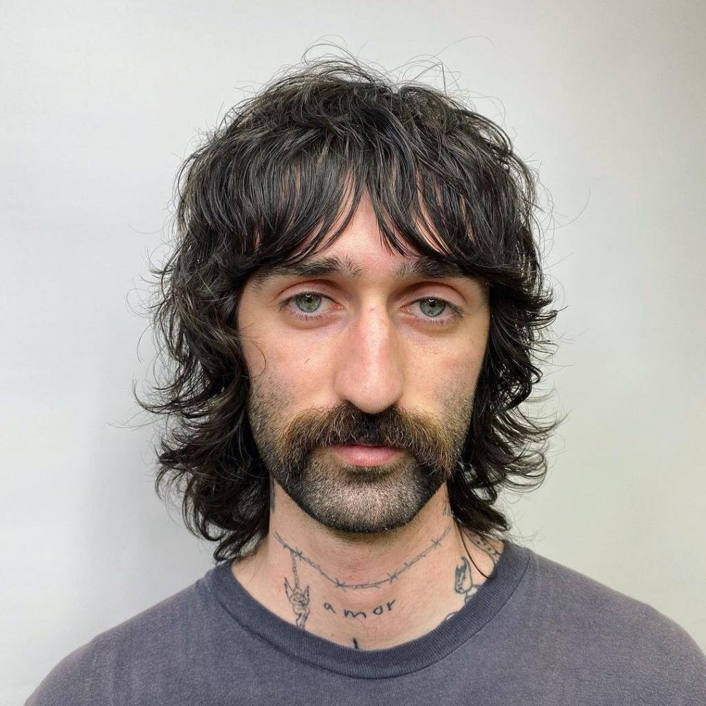 Лохматая прическа мужская