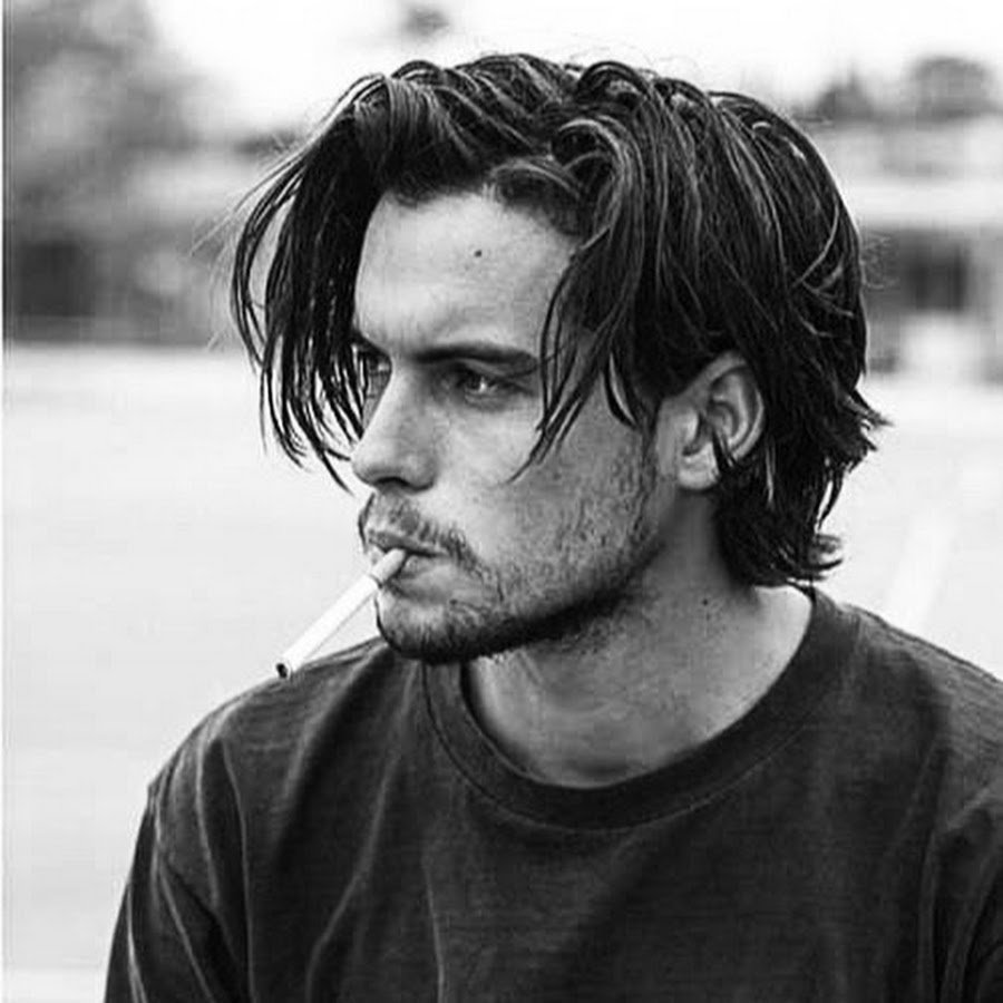 Небрежная прическа мужская