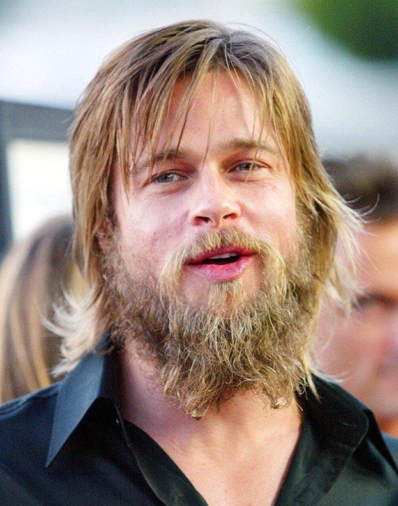 Брэд Питт с бородой