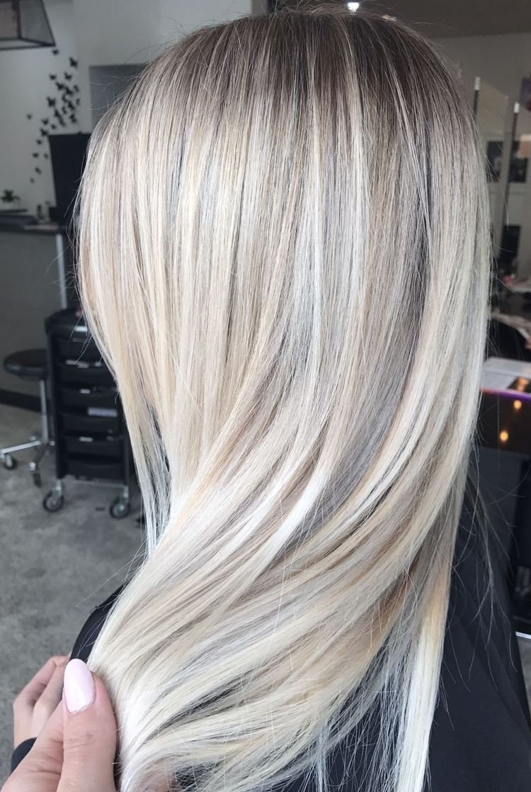 Мелирование блонд и пепел