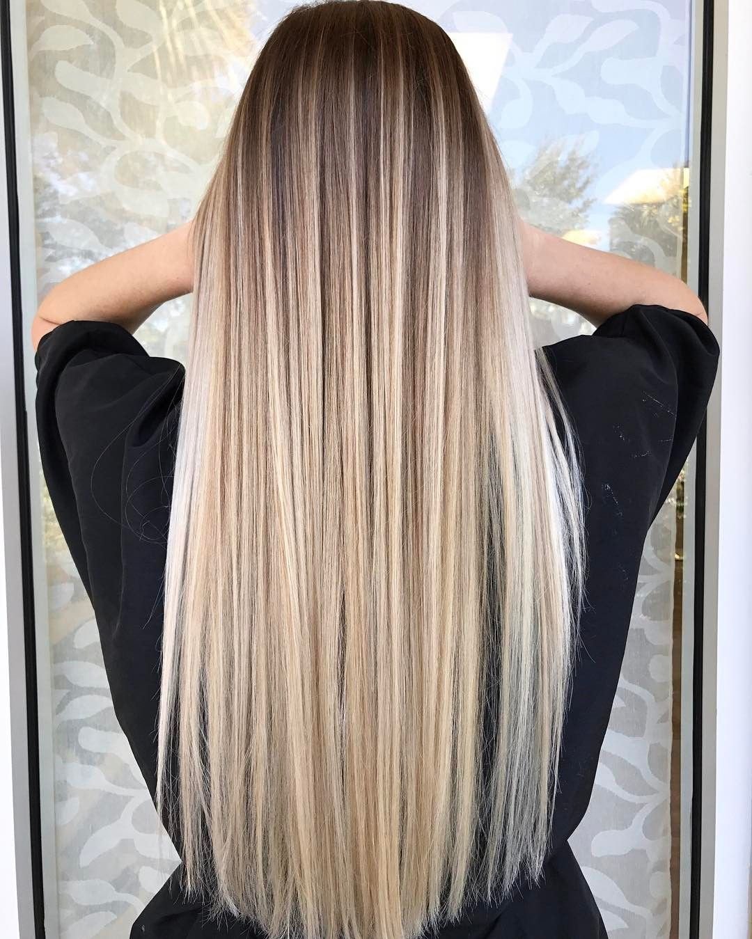 Вуальное мелирование блонд