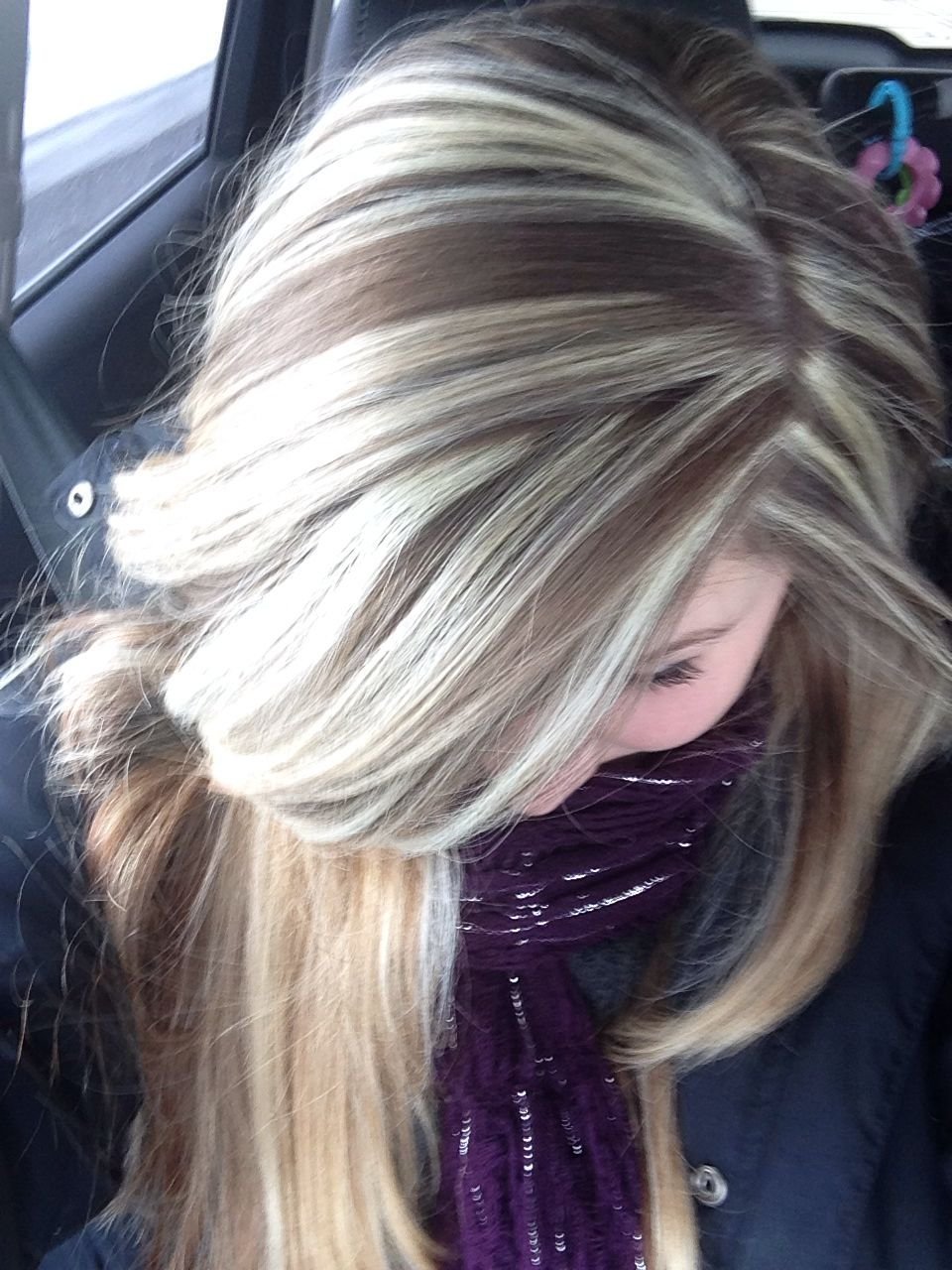 Мелирование балаяж пепельный