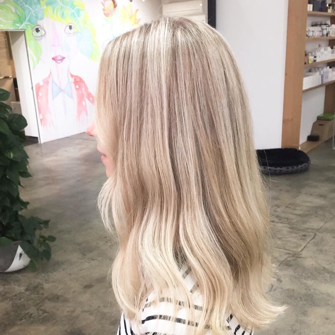 Окрашивание блонд