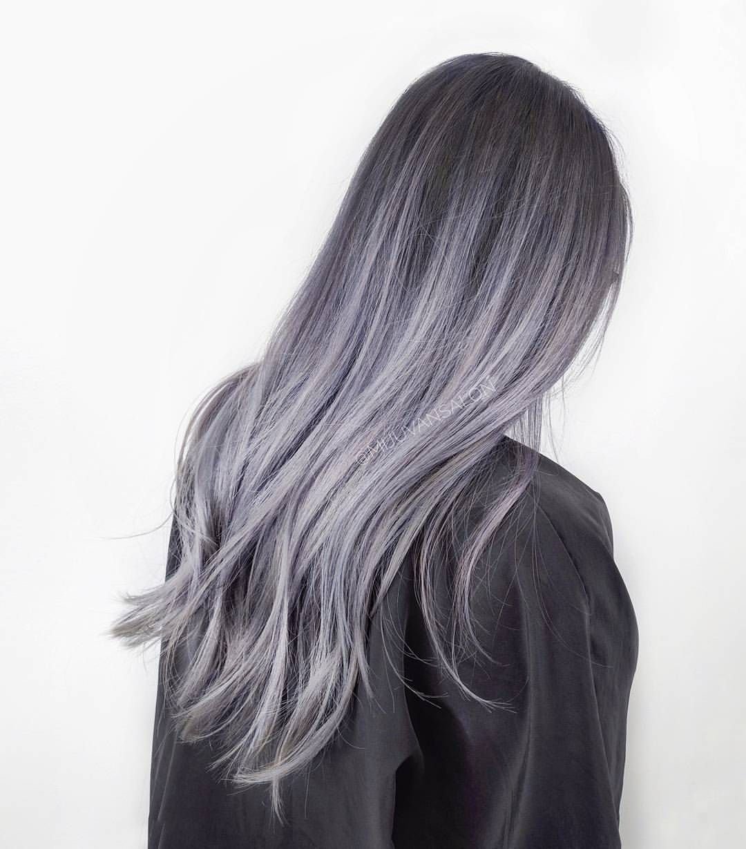 Пепельное омбре