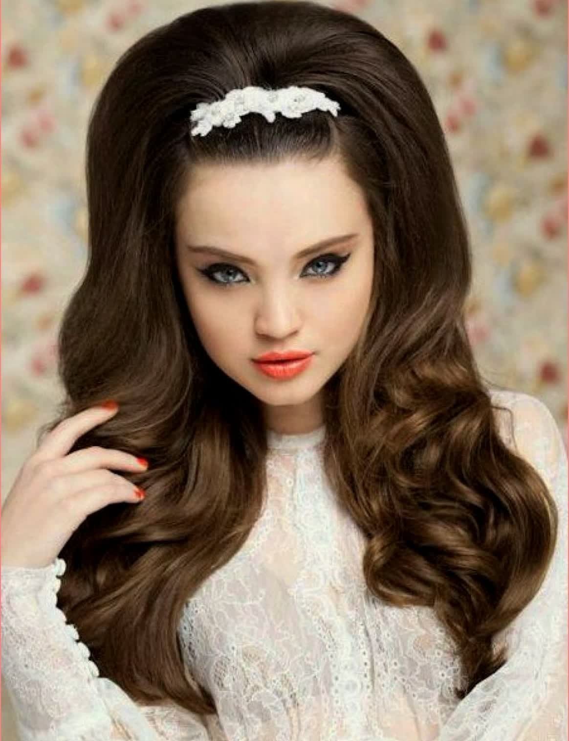 Прически с начесом на длинные волосы