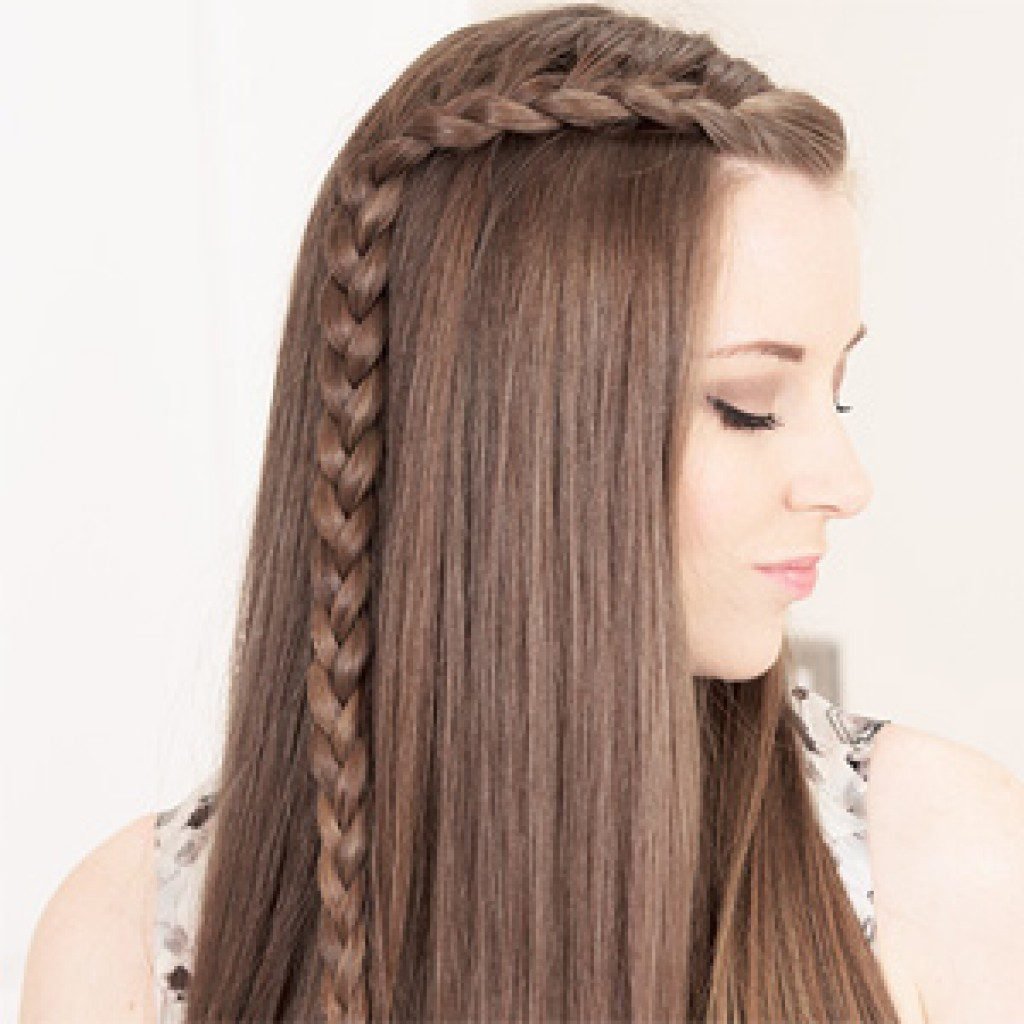 Причёски с распущенными волосами в школу