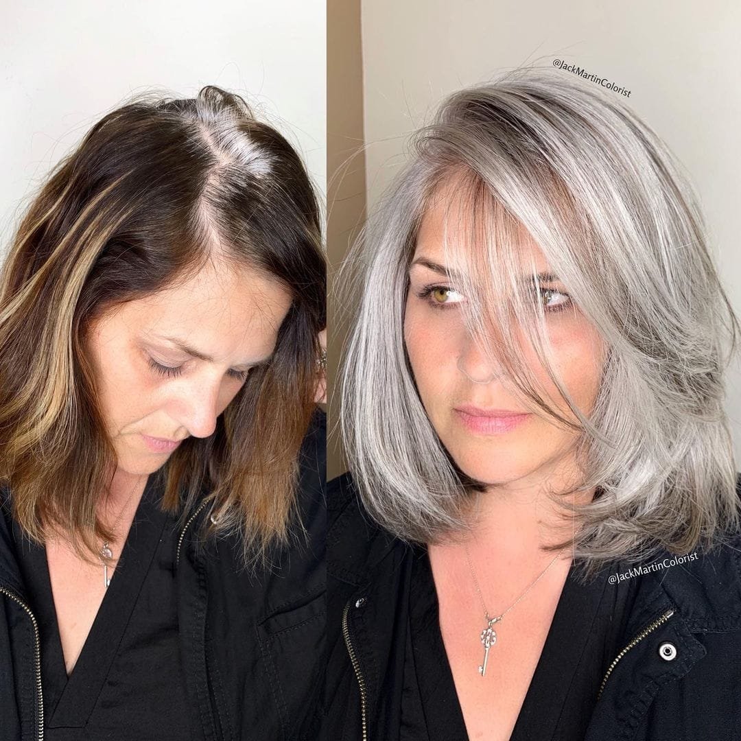 Окрашивание седины