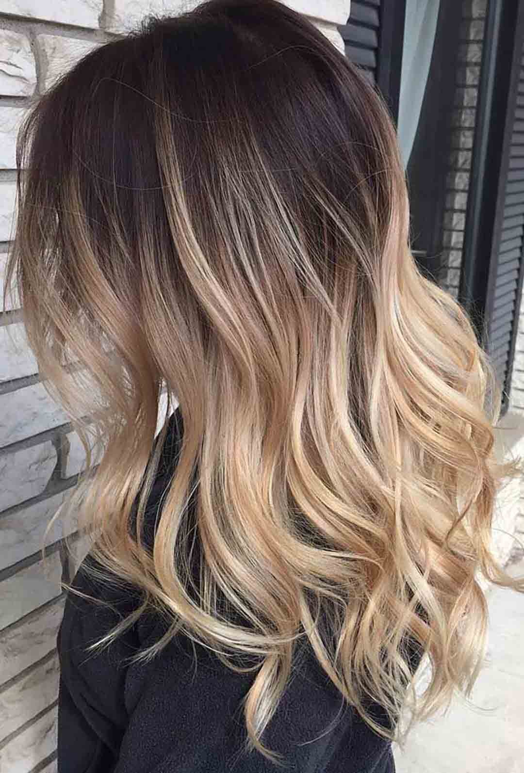 Блонд шатуш балаяж растяжка