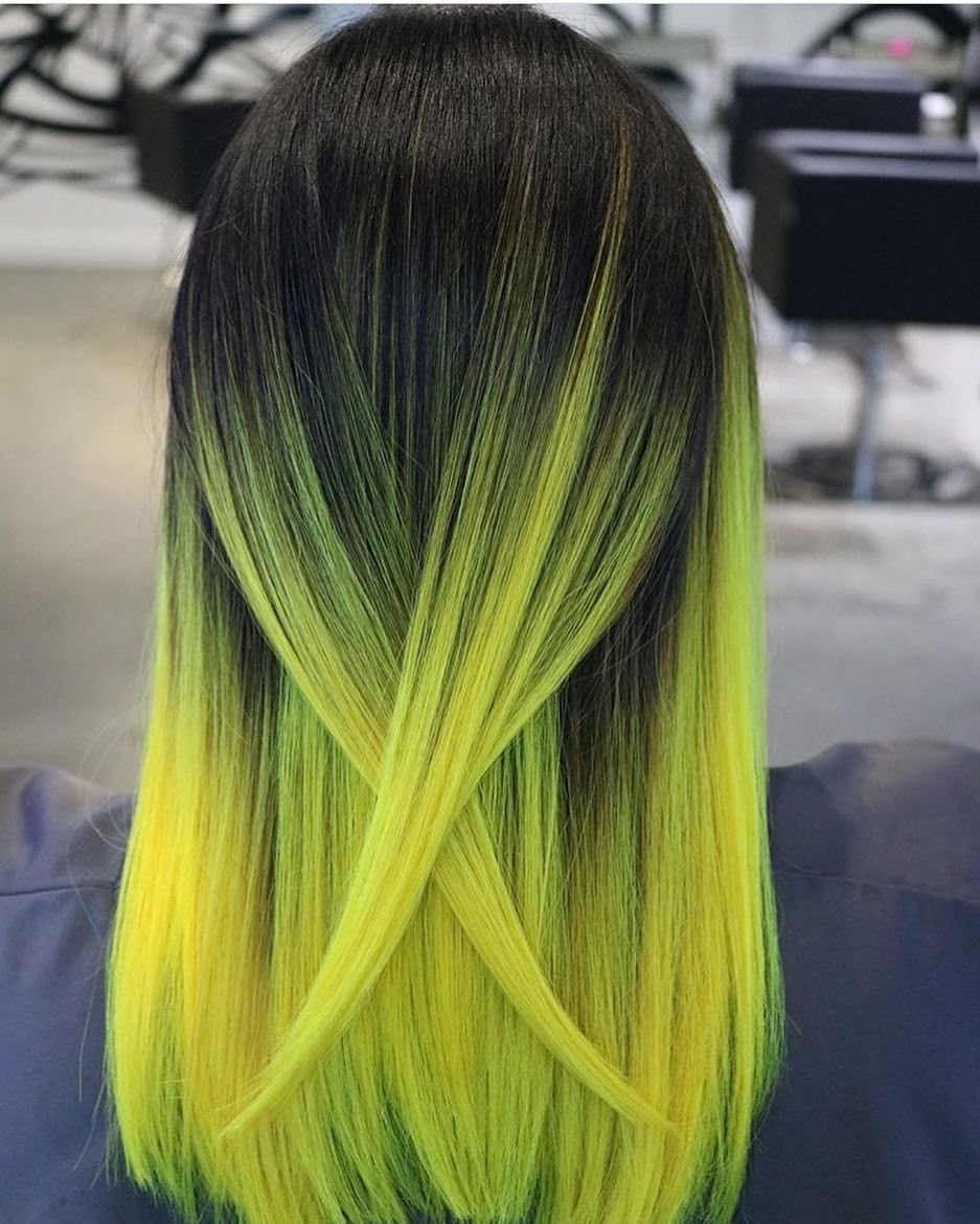 Желтые пряди