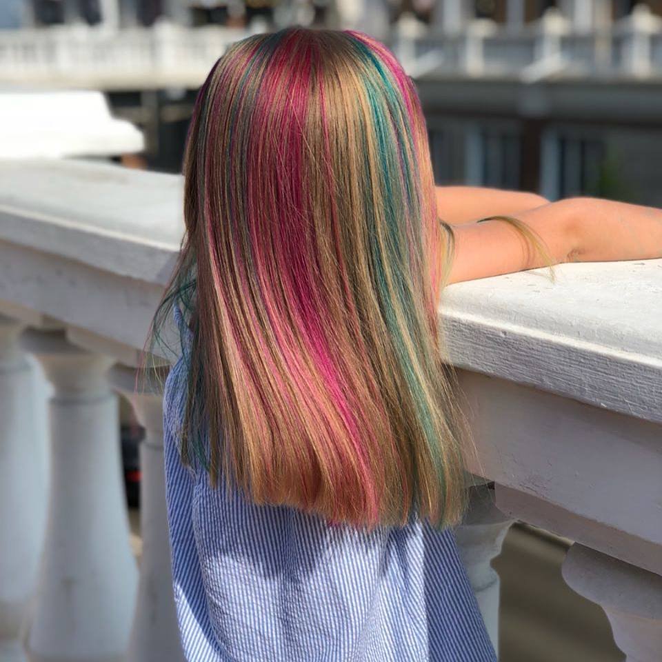 Цветное окрашивание для детей