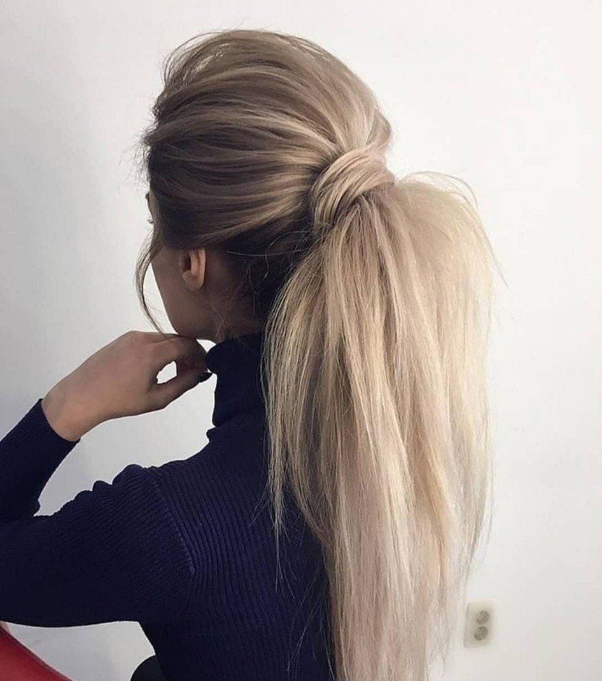 Локоны и начес на длинные волосы