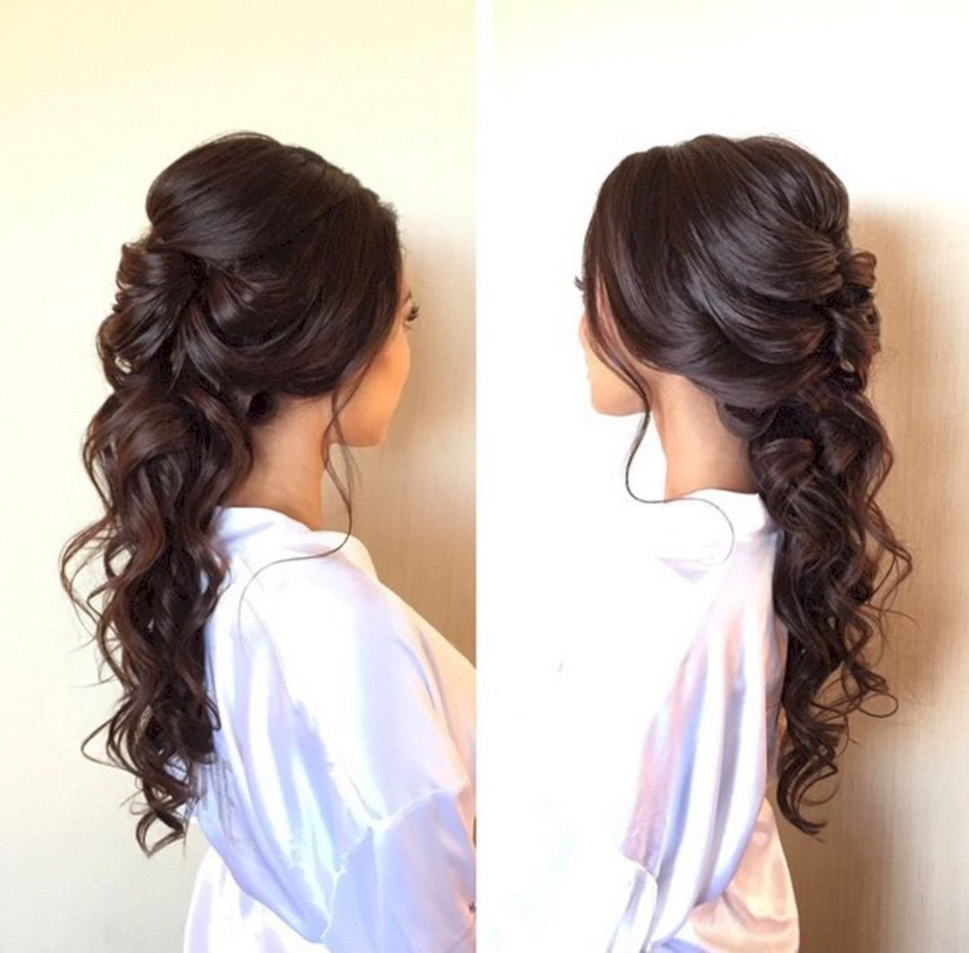 Прически на длинные черные волосы