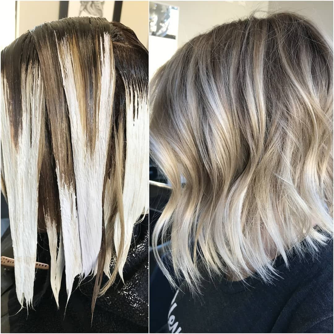 Техника окрашивания балаяж на каре