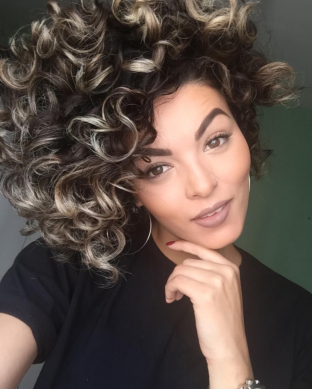 Мелирование на кудрявые волосы