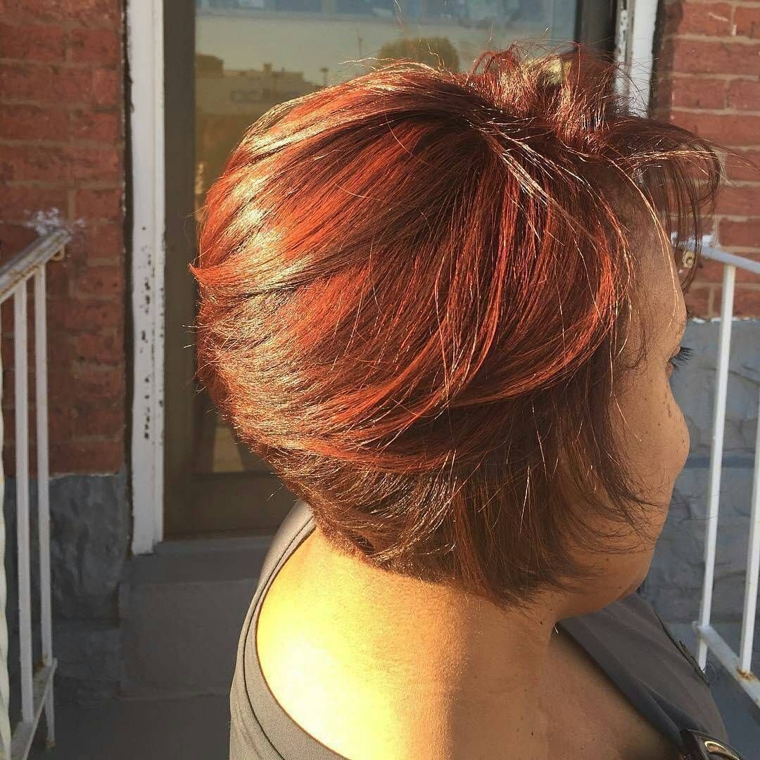 Мелирование на рыжие волосы короткие