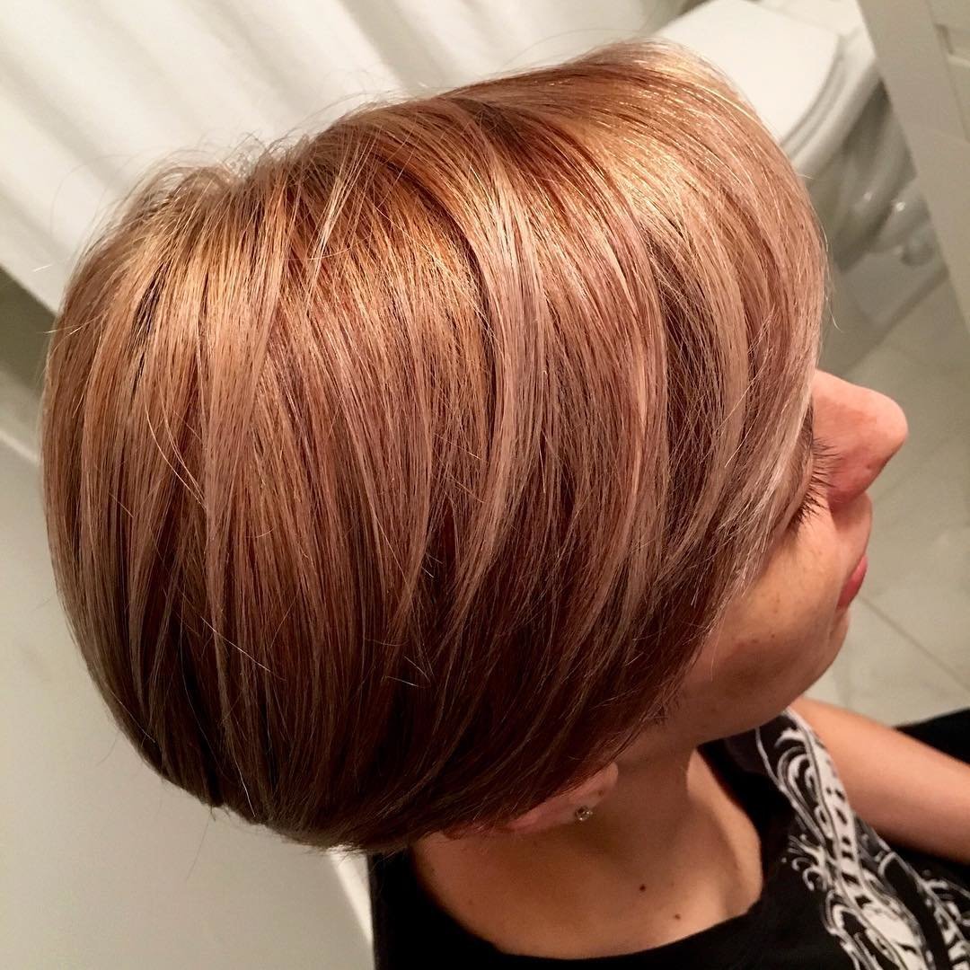 Балаяж рыжий на Боб каре