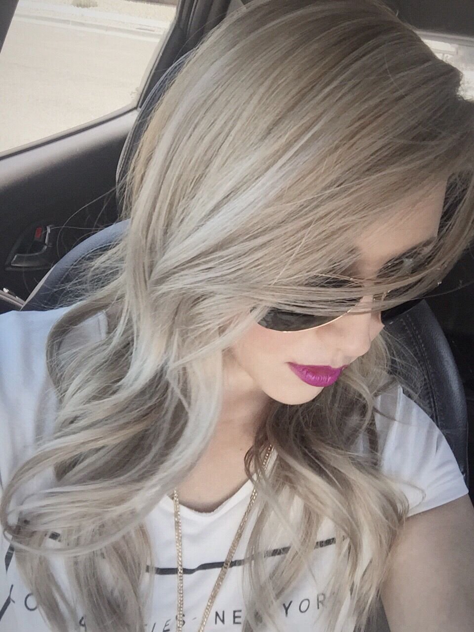 Пепельное мелирование на русые волосы