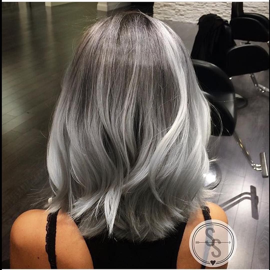 Балаяж пепельный блондин