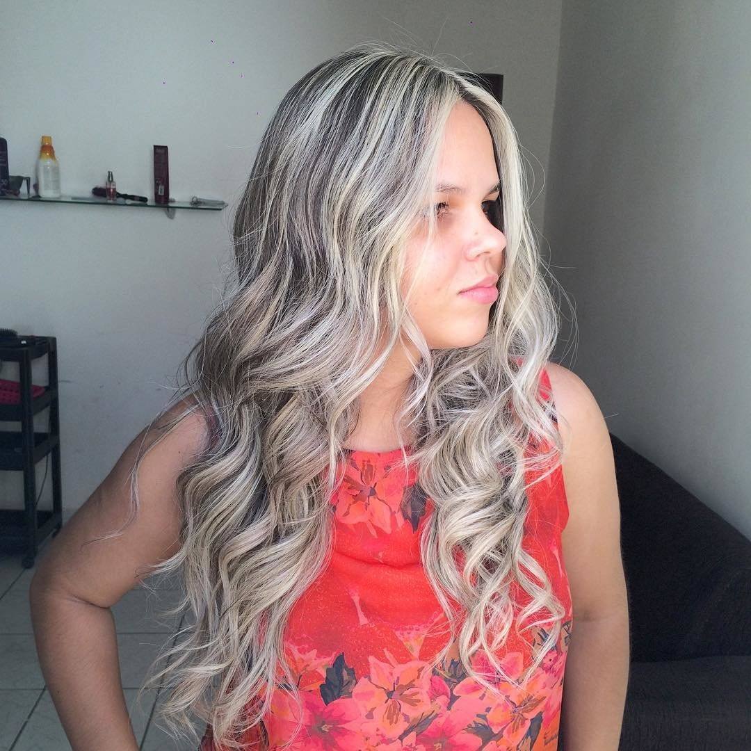 Балаяж темный пепел