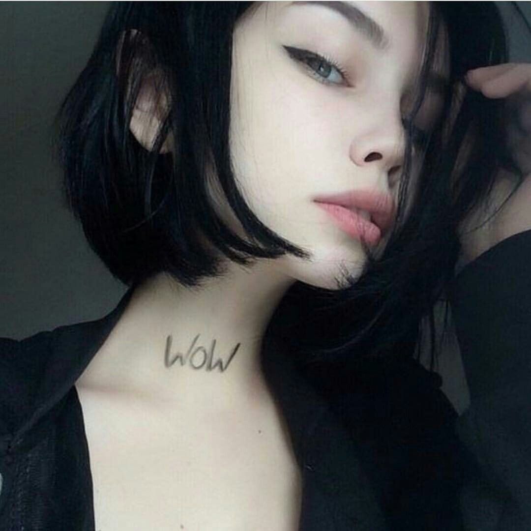 Девочка с черным каре