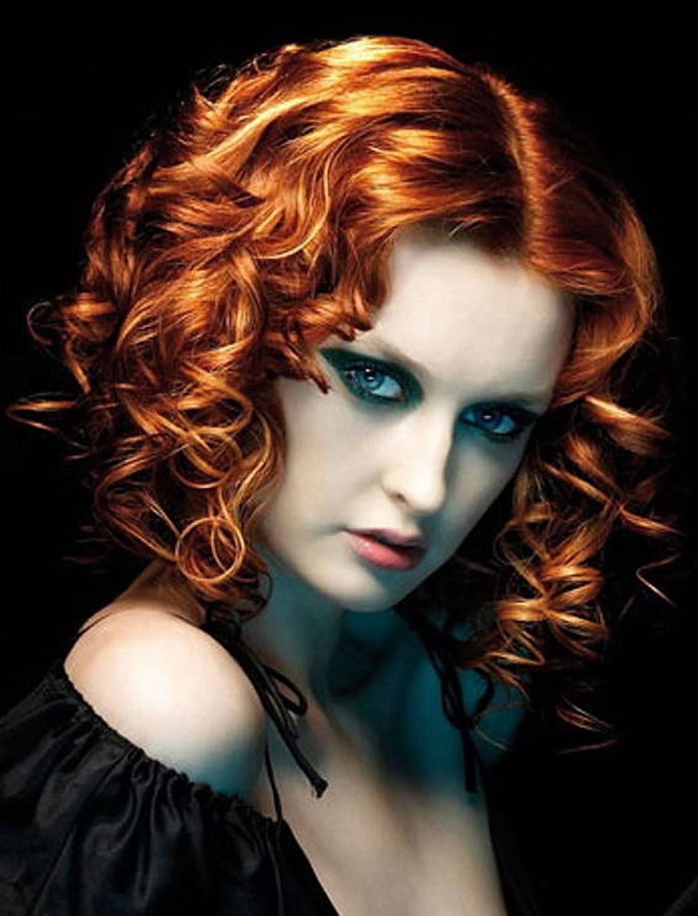 Причёски на средние волосы рыжие