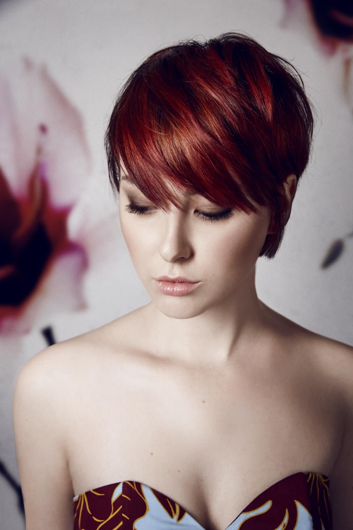 Рыжий цвет волос короткая стрижка