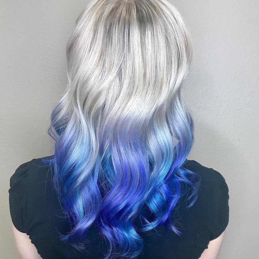 Необычное окрашивание русых волос